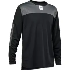 FOX - Polera Bicicleta Niño Defend Manga Larga Negro