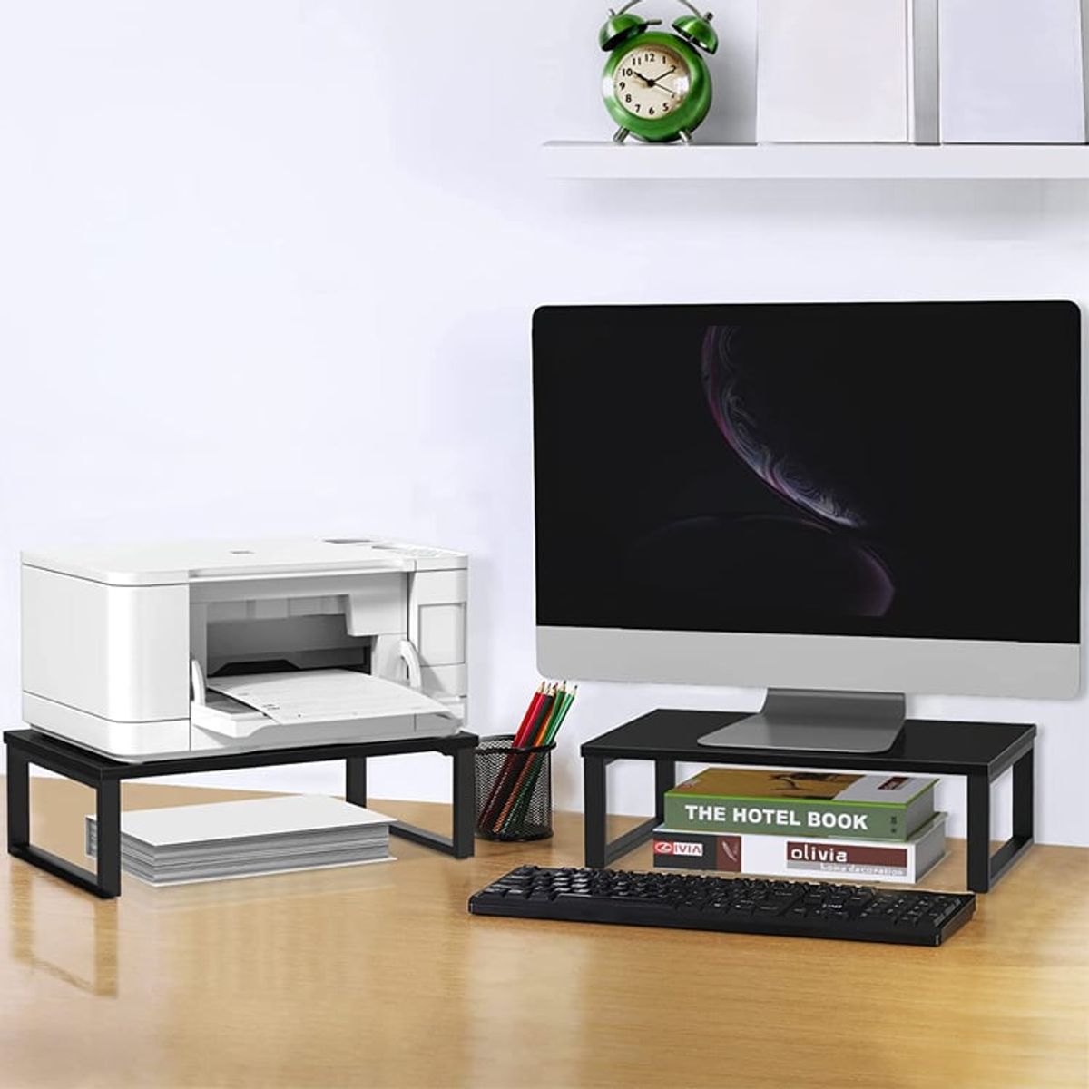 NEWO - Alzador pantalla Monitor iMac PC elevador base escritorio