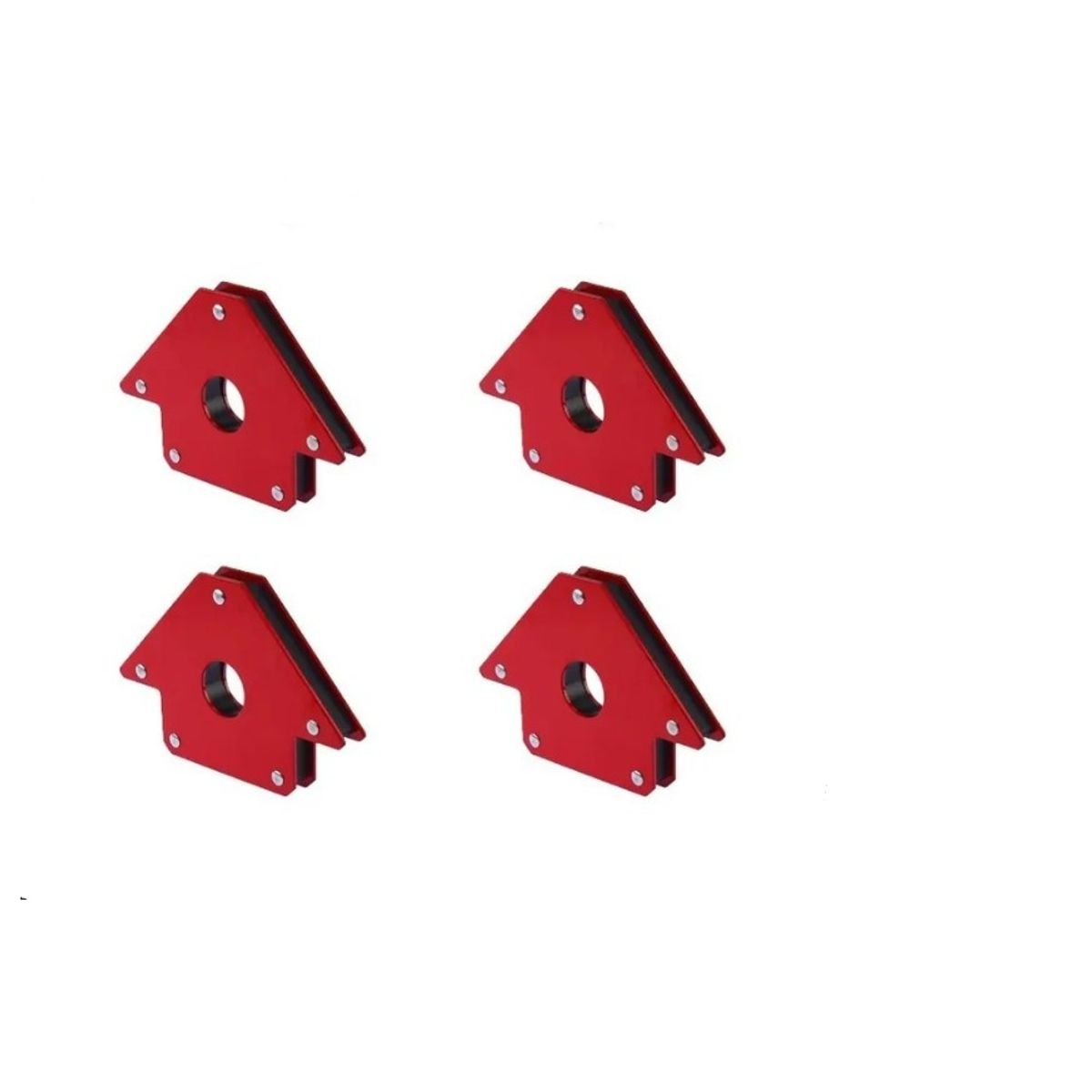 OFERTABKN - Pack 4 Escuadra Magnética Para Soldar 50 Lbs 110 Mm