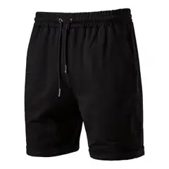 GARSIL - Short De Algodón Corto Deportivo Para Hombre Con Bolsillos y Agarre