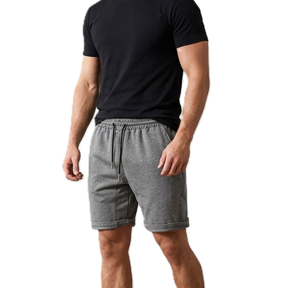 GARSIL - Short De Algodón  Corto Deportivo Para Hombre Con Bolsillos y Agarre