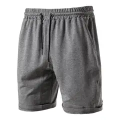 GARSIL - Short De Algodón Corto Deportivo Para Hombre Con Bolsillos y Agarre