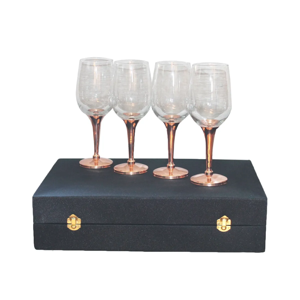 PERFECT CLASS - Set de 4 Copas de Vino Alto Cobre