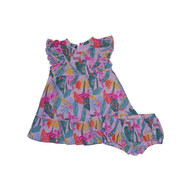 PILLIN - Vestido Bebe Niña Naranja Pillin PILLIN