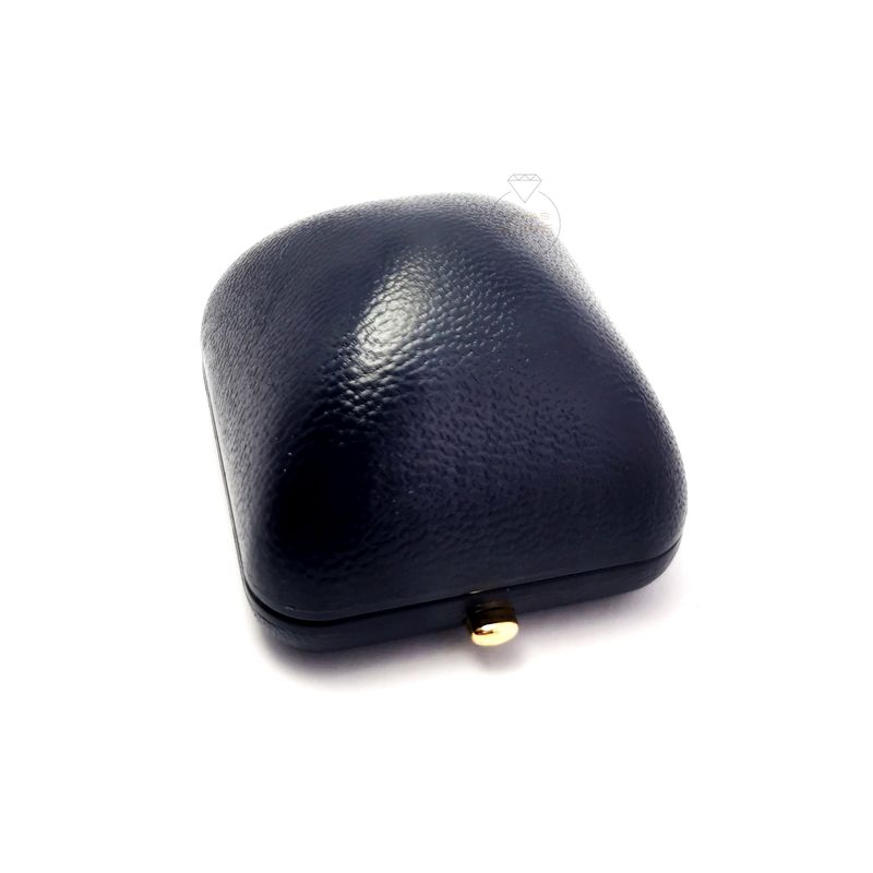 JOYAS MYTOKE - Caja Estuche Exhibidor Exclusivo de Lujo Anillo Cuero Azul