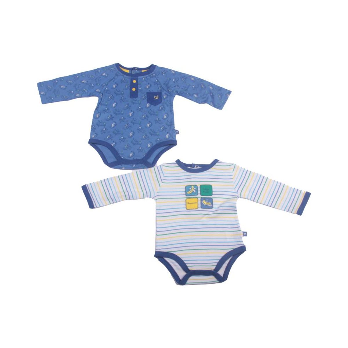 PILLIN - Set 2 Pzas Body Niño Multicolor Pillin - Azul