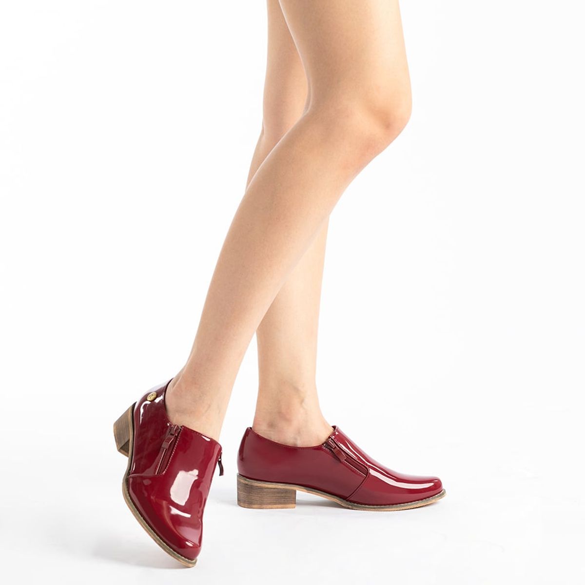 WEIDE - Mocasin Mujer Dolores Rojo Oscuro Weide