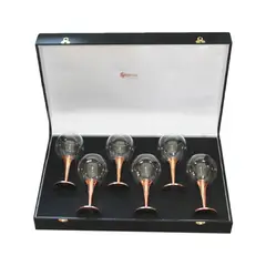 PERFECT CLASS - Set de 6 Copas de Vino Lisa Cobre