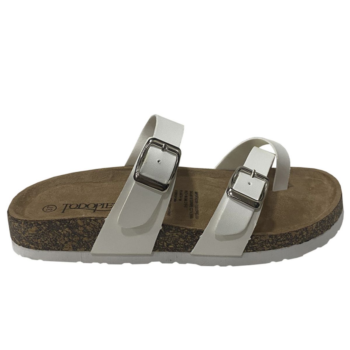 TODOPIEL - Sandalia Mujer Blanco Todopiel