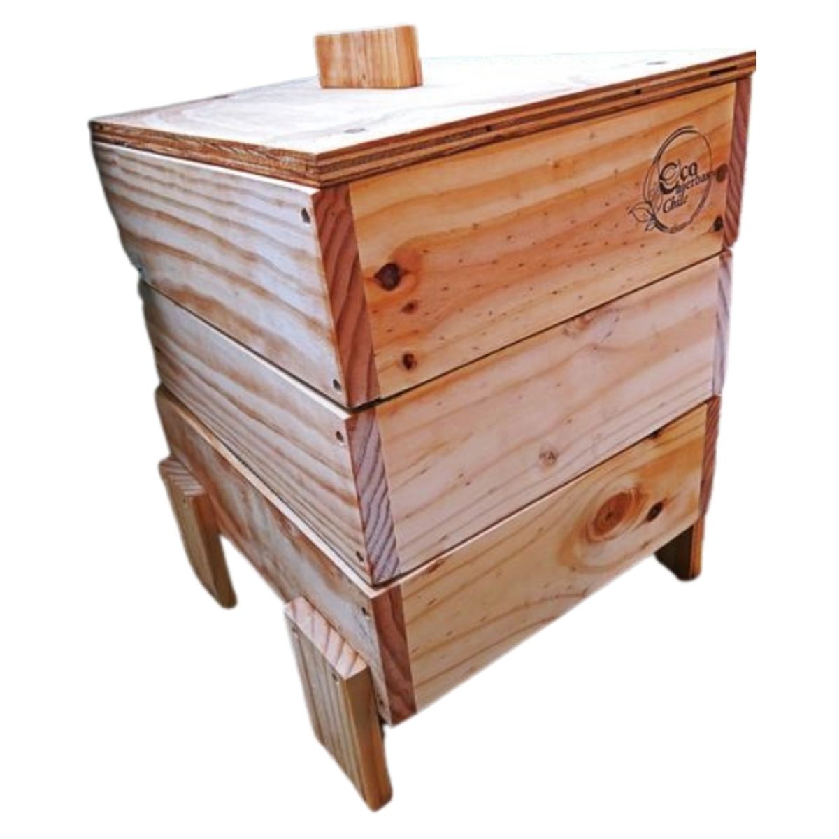 GENERICO - Vermicompostera Valles en Madera con 3 Niveles