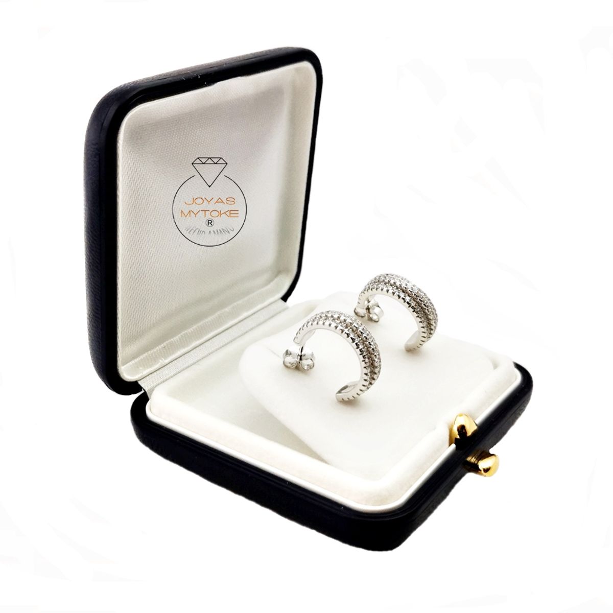 JOYAS MYTOKE - Caja Estuche Joyas Exhibidor Exclusivo Lujo Cuero Azul