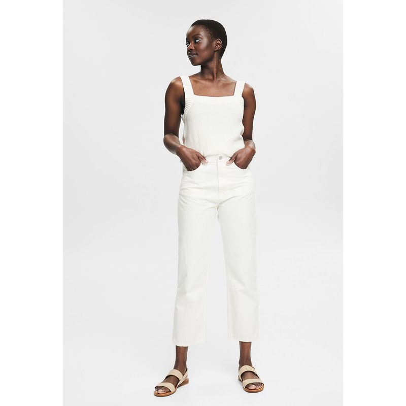 ESPRIT - Con Cáñamo: Pantalón De Pierna Recta Esprit ESPRIT