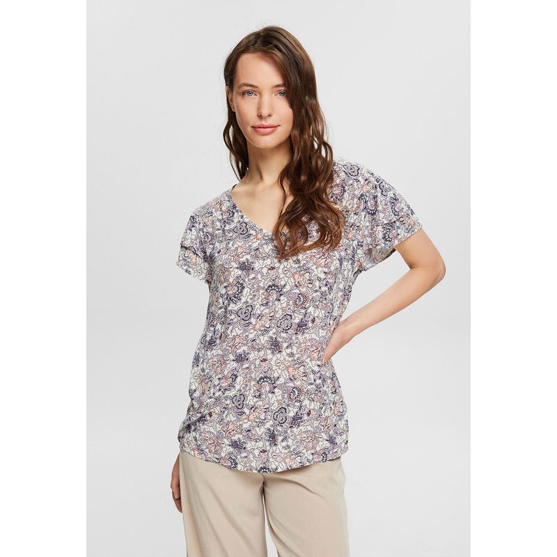 ESPRIT - Blusa Con Estampado Floral Mujer Esprit ESPRIT