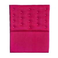Respaldo 1 1/2 Fucsia Felpa Botón Diamante a piso Muebles Rimar