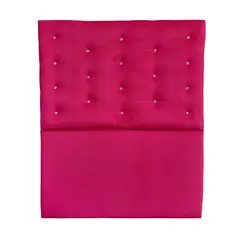 GENERICO - Respaldo 1 1/2 Fucsia Felpa Botón Diamante a piso Muebles Rimar