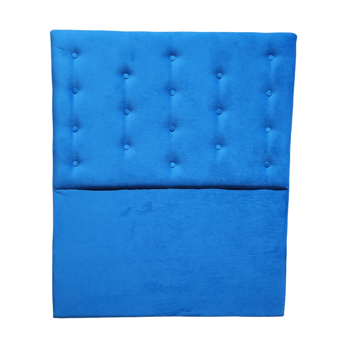 GENERICO - Respaldo 1 1/2 Azul Rey Felpa Botone a piso Muebles Rimar