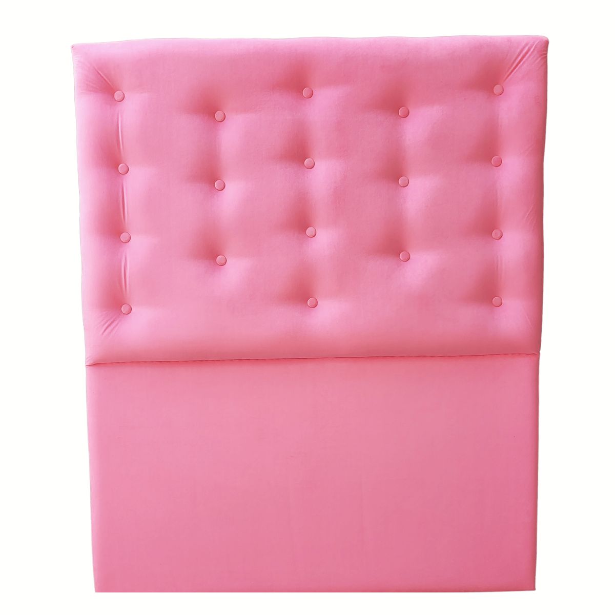 GENERICO - Respaldo 1 1/2 Rosado Felpa Botone a piso Muebles Rimar