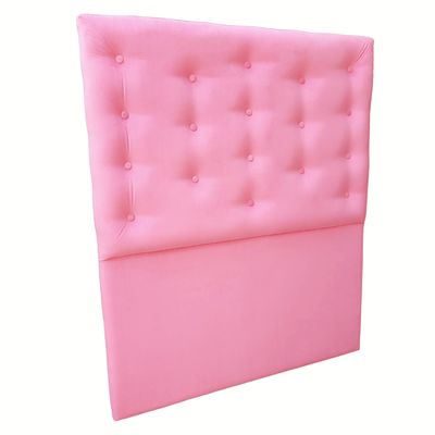 Imagen 2 del producto Respaldo 1 1/2 Rosado Felpa Botone a piso Muebles Rimar