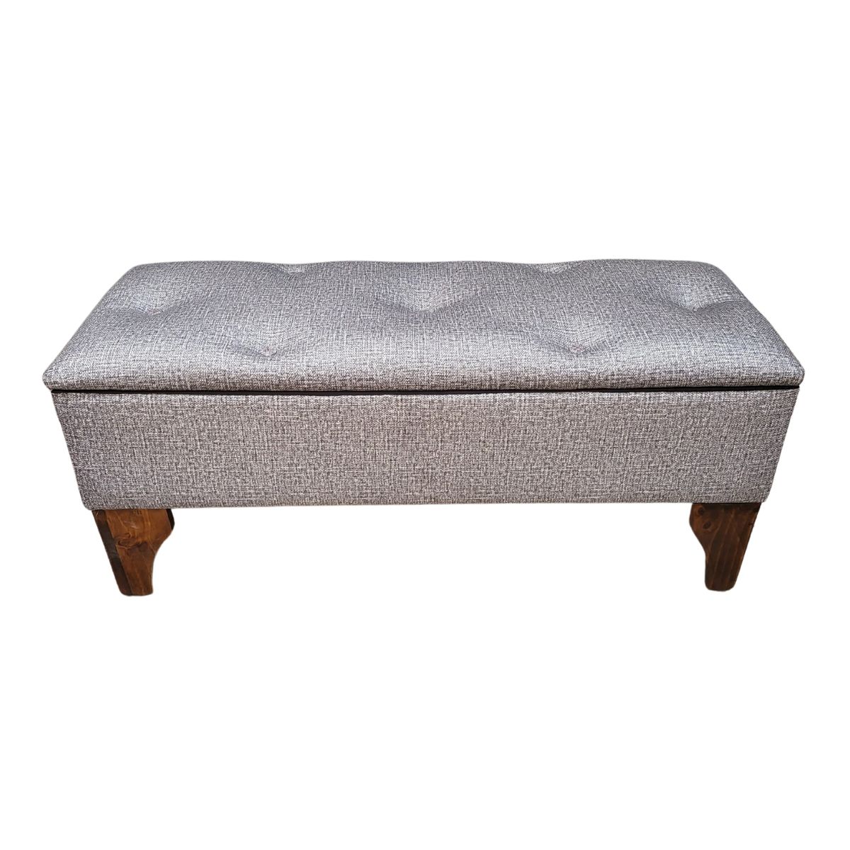 GENERICO - Banqueta Baúl Botone Cavancha Claro 105x40x45x20 Muebles Rimar