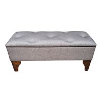 Banqueta Baúl Botone Cavancha Claro 105x40x45x20 Muebles Rimar