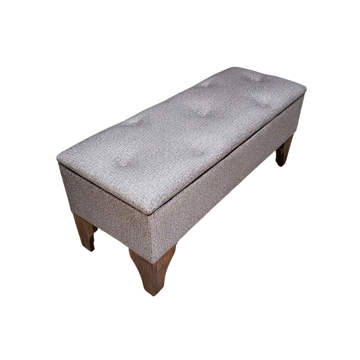 GENERICO - Banqueta Baúl Botone Cavancha Claro 105x40x45x20 Muebles Rimar