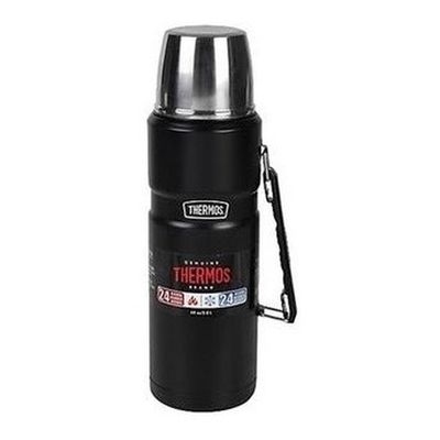 Imagen 2 del producto Termo Líquidos King Acero Inox Negro 1.2lts