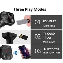 GENERICO - Receptor Bluetooth Para Auto Transmisor Fm Mp3 Carga Usb