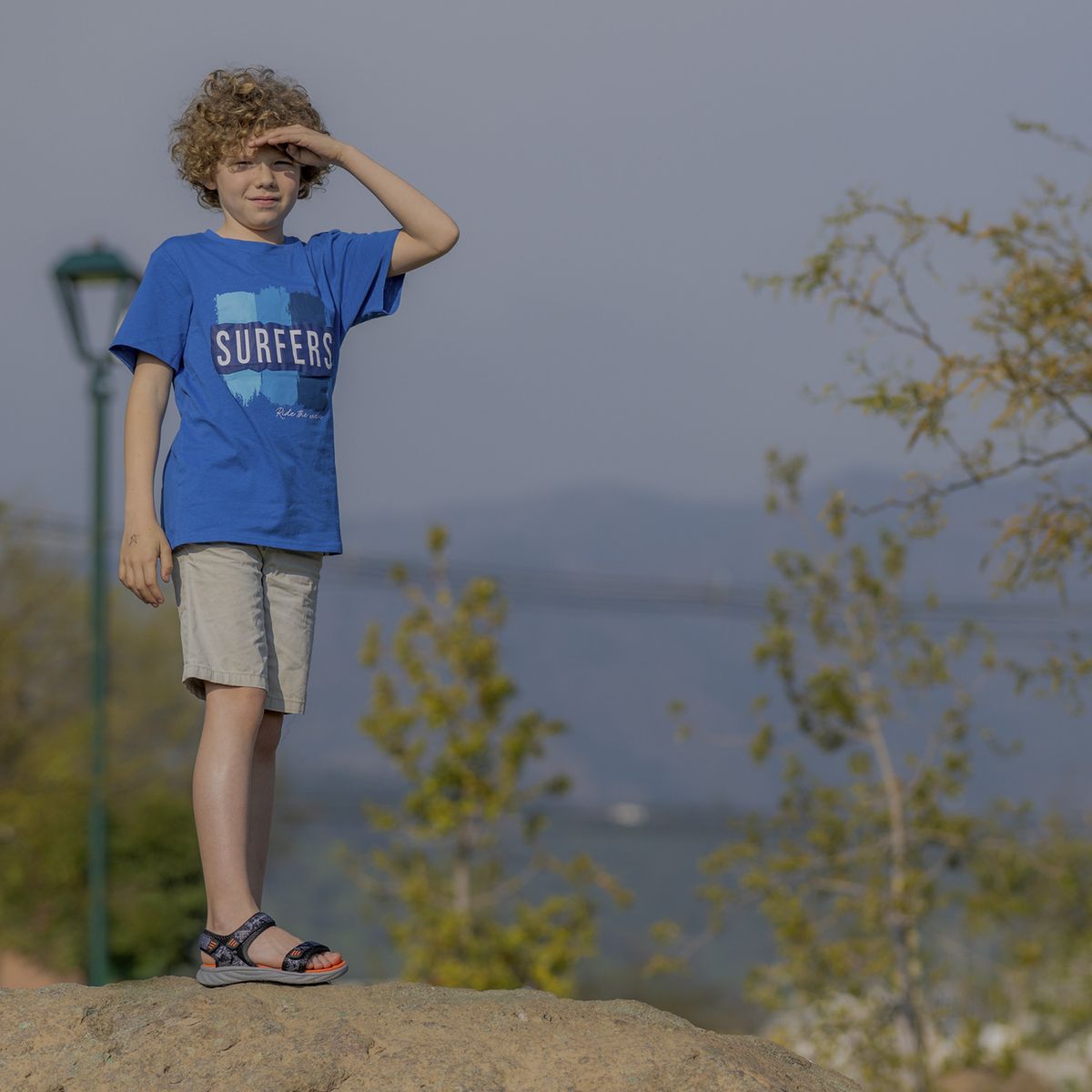 CALPANY - Sandalia Niño Federico Gris CALPANY