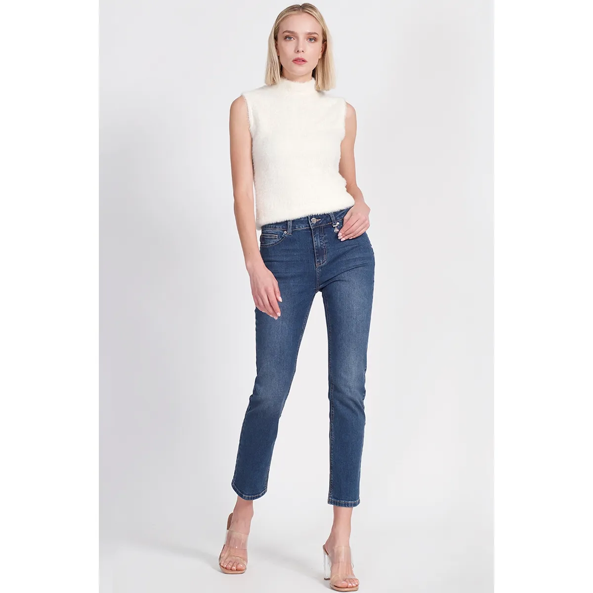 LIOLA - Jeans Tachas Azul Liola