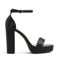 Sandalia Taco Fiesta Negra Mujer YOU189