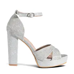 WEIDE - Sandalia Fiesta Mujer Marién Plateado