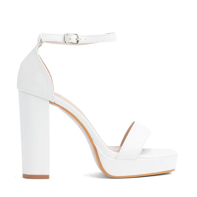 WEIDE - Sandalia Taco Fiesta Blanca Mujer Weide YOU189