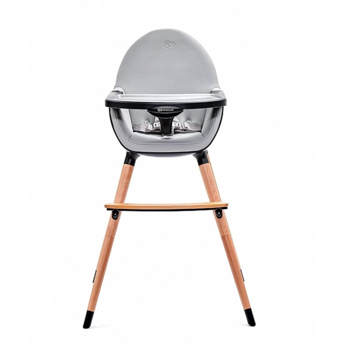 KINDERKRAFT - Silla de Comer FINI Negro KINDERKRAFT