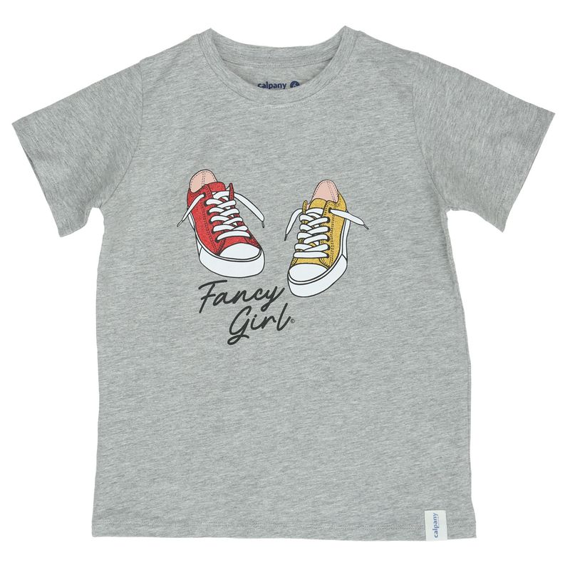 CALPANY - Polera M/C Niña Sneakers Gris CALPANY
