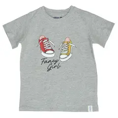 CALPANY - Polera M/C Niña Sneakers Gris