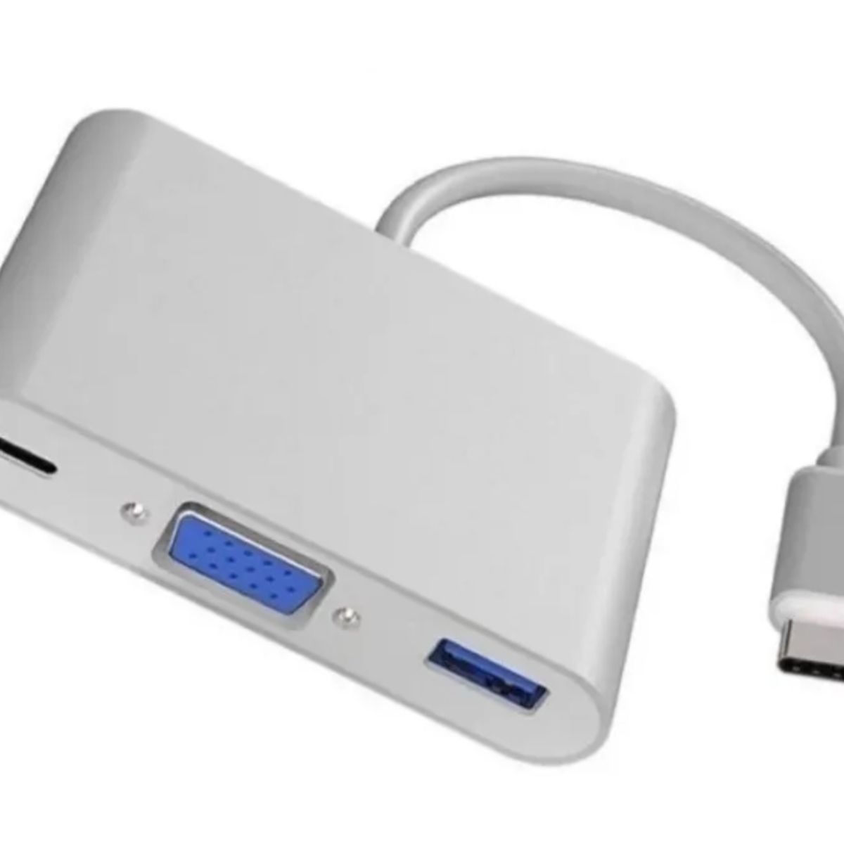 GENERICO - Hub Adaptador Usb Tipo C A Vga + Usb 3.0 + Usb-c Pc