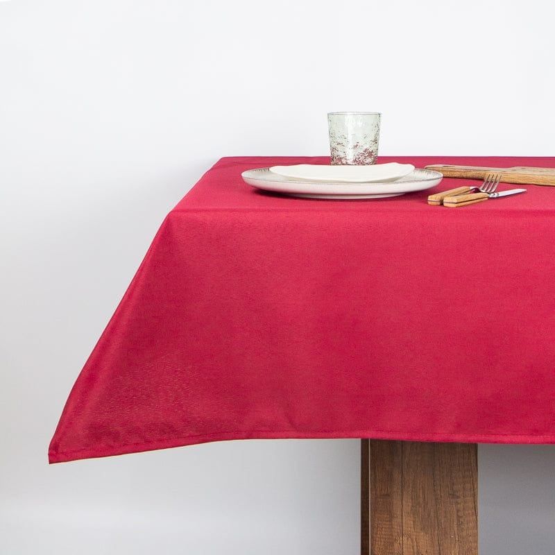 GENERICO - Mantel De Mesa Antimanchas Liso Blossom Vino
