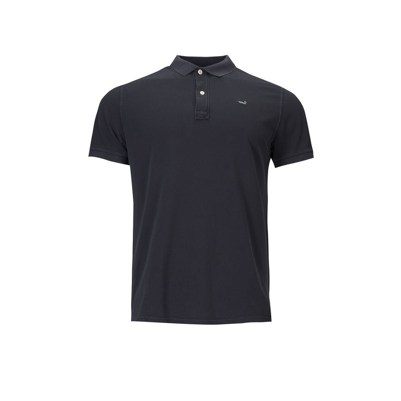 ROCKFORD - Polera Algodón Orgánico Hombre Pique Azul ROCKFORD