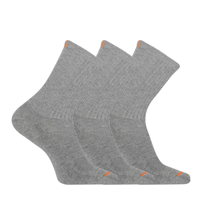 MERRELL - Calcetin Outdoor Access Cotton Crew 3 Gris Claro Unisex MERRELL