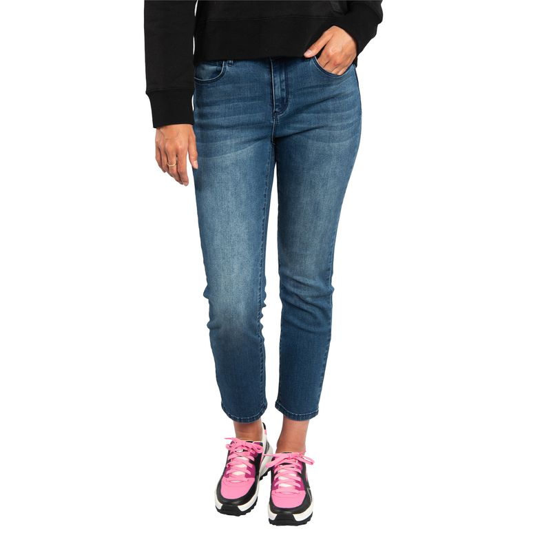 CAT - Jeans Mujer Symbol High Rise Straight Azul CAT