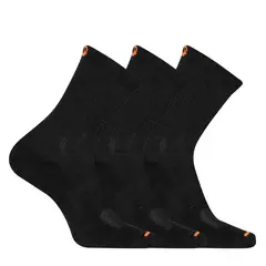 MERRELL - Calcetin Outdoor Access Cotton Crew 3 Negro Unisex