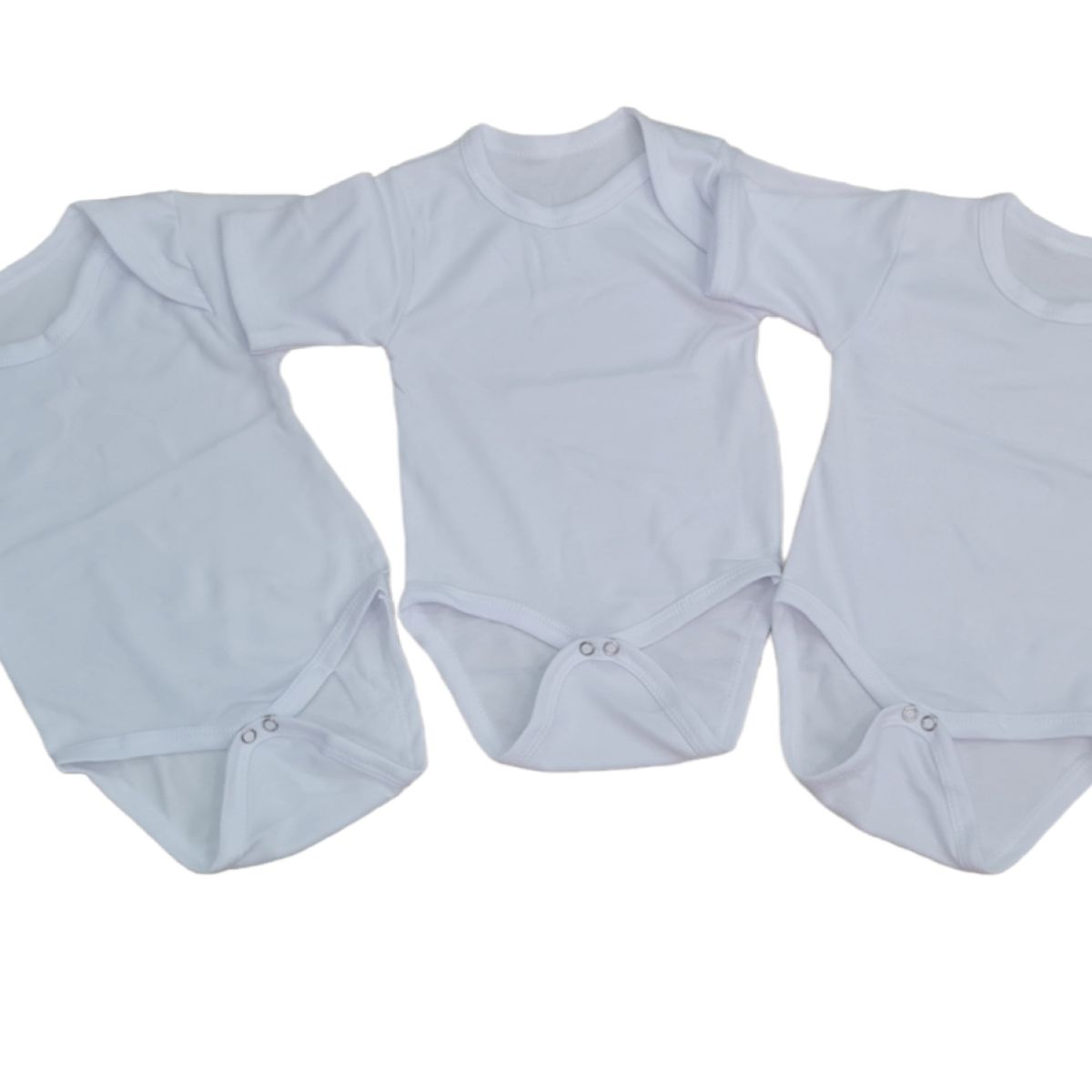 AGW - Pack 3 Bodys Bebé Manga Corta Blancos 100% Algodón