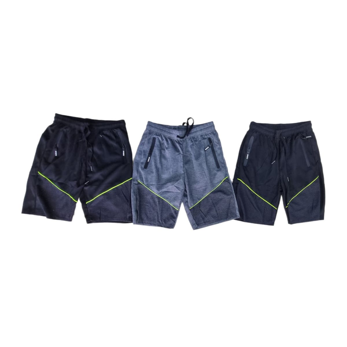 AGW - Pack 3 Shorts Hombre Algodón. Flúor Deportivo.