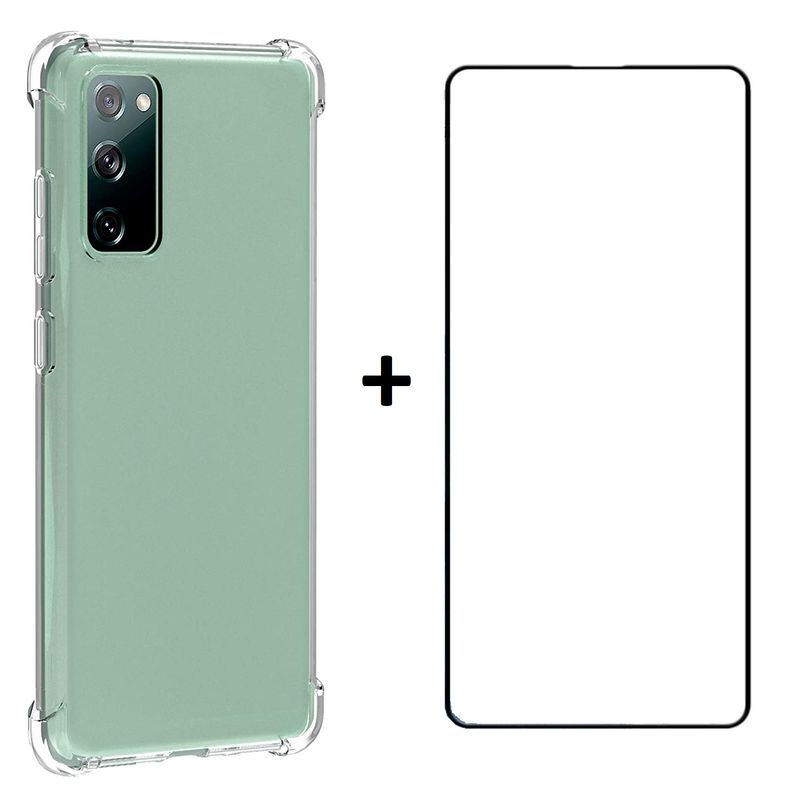 GENERICO - Carcasa Anti Golpes Para Samsung Galaxy S20 FE y Lamina Completa