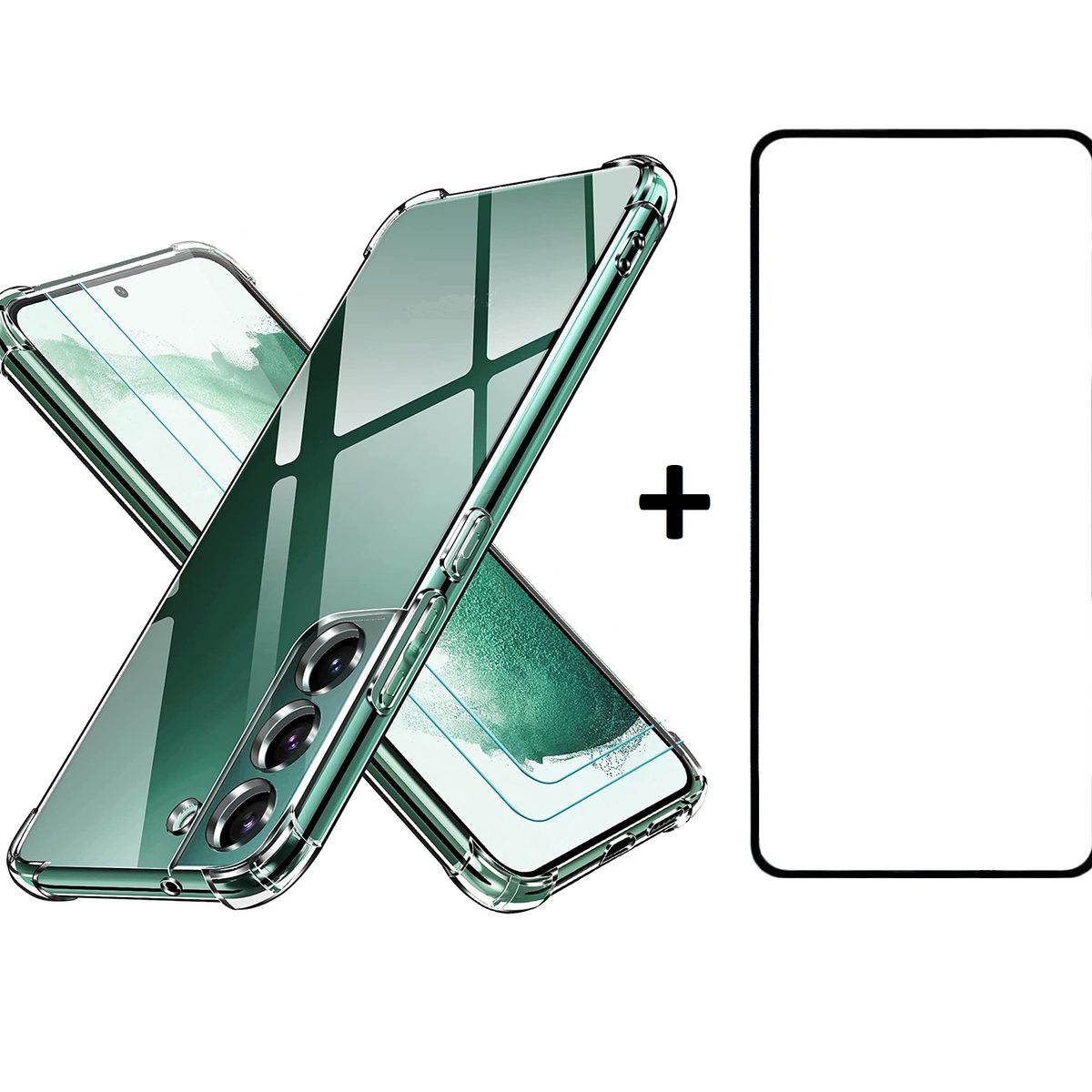 GENERICO - Carcasa Anti Golpes Para Samsung Galaxy S22 5G y Lamina Completa