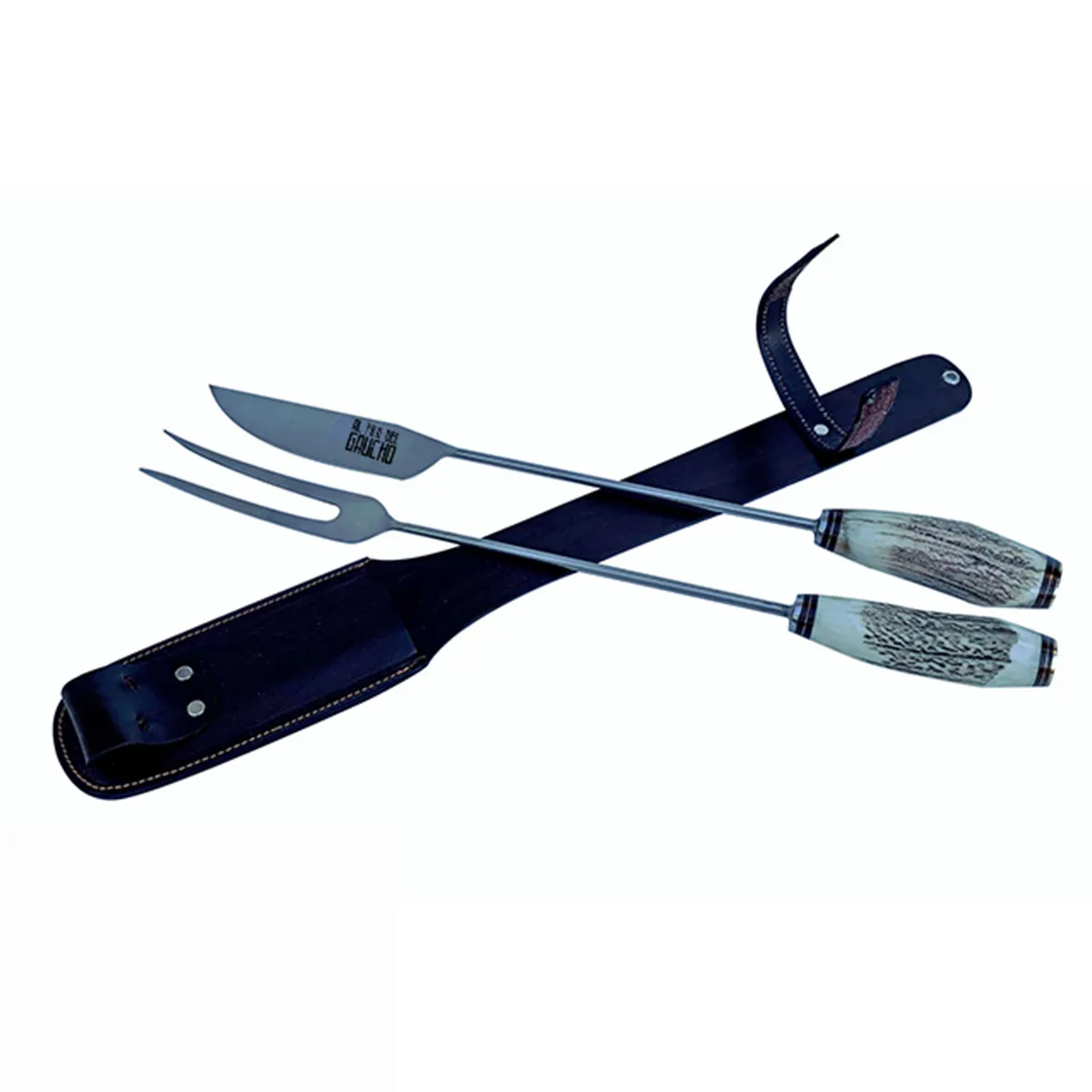 AL FILO DEL GAUCHO - Juego Parrillero Ciervo Artesanal