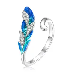 GENERICO - Anillo plata 925 ajustable ala multicolor