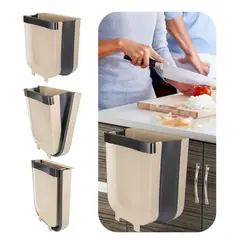 GENERICO - Basurero Plegable Cocina Papelera Ergonómica Puerta Gabinete