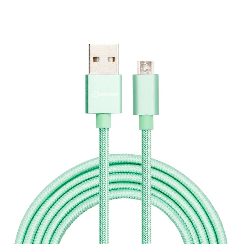 GENERICO - Cable Micro USB Smart&Go 1m Menta