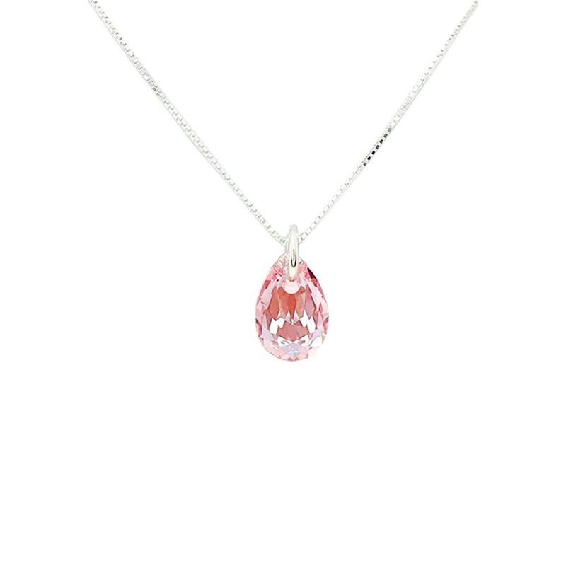 JOYAS MONTERO - Collar Gota de Luz  con Cristales Genuinos Light Rose